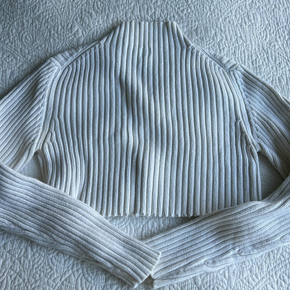 Gap cropped rib knit sweater size S/M - Picture 5 of 7